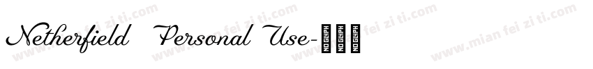 Netherfield   Personal Use字体转换